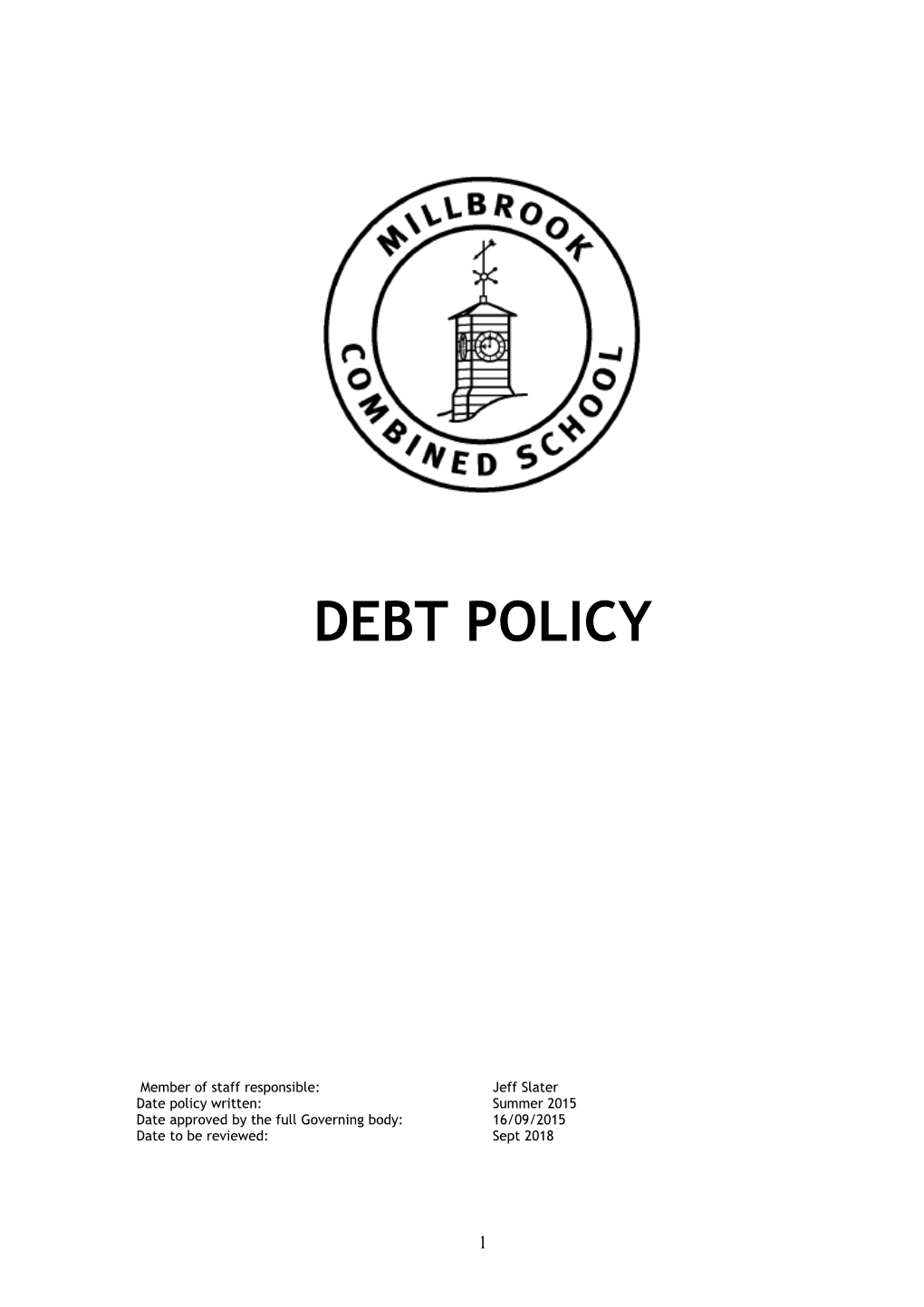 Bad Debt Policy