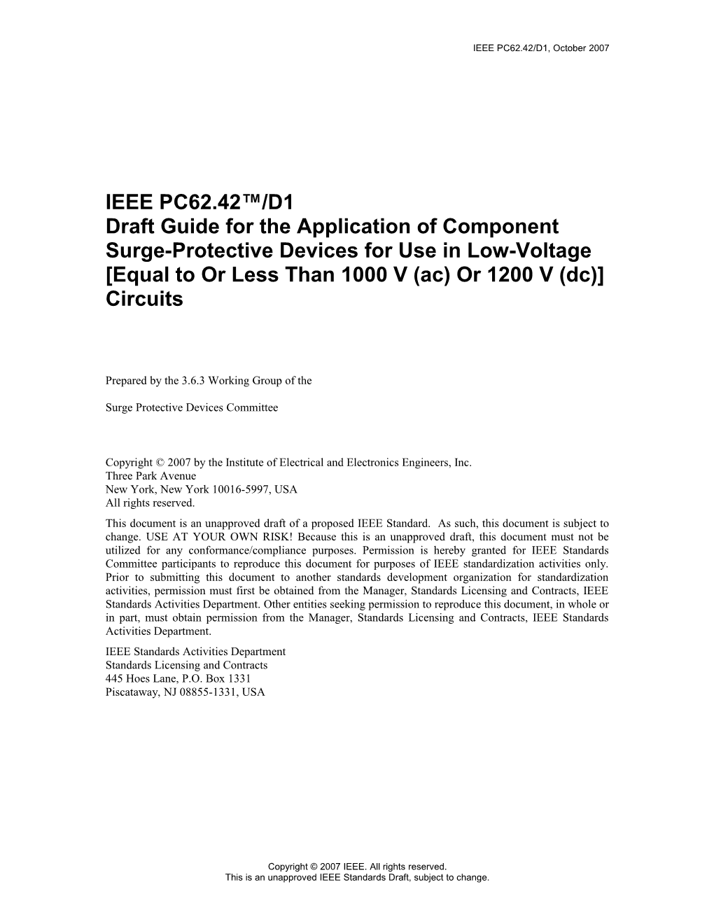 IEEE Standards - Draft Standard Template s2