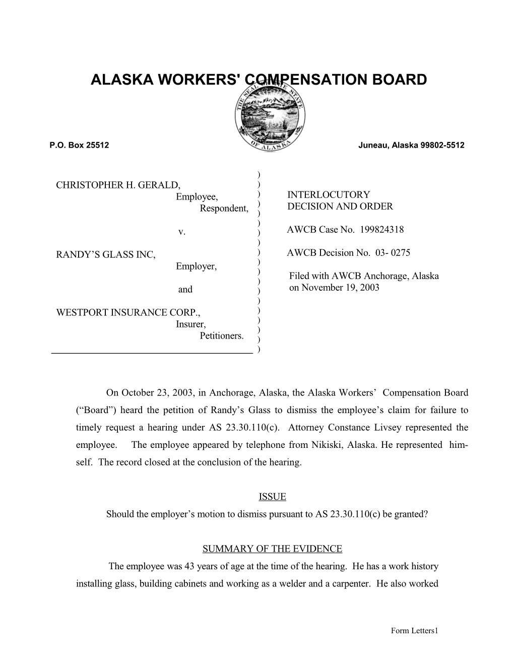 Alaska Workers' Compensation Board s56