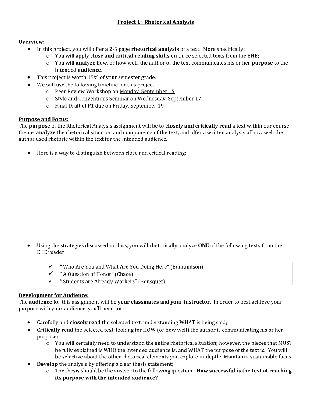 Project 1: Rhetorical Analysis