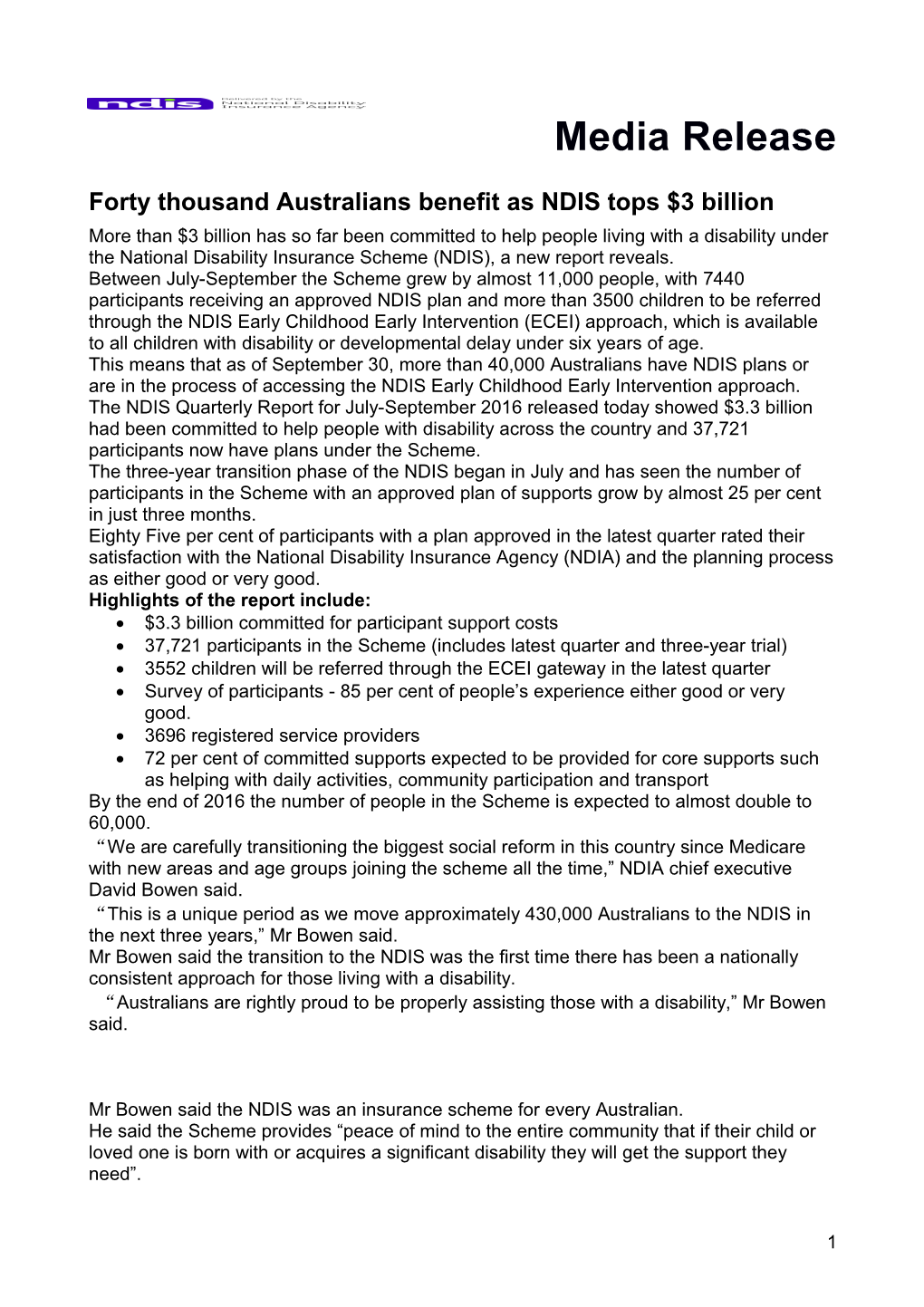 Forty Thousand Australians Benefit As NDIS Tops $3 Billion