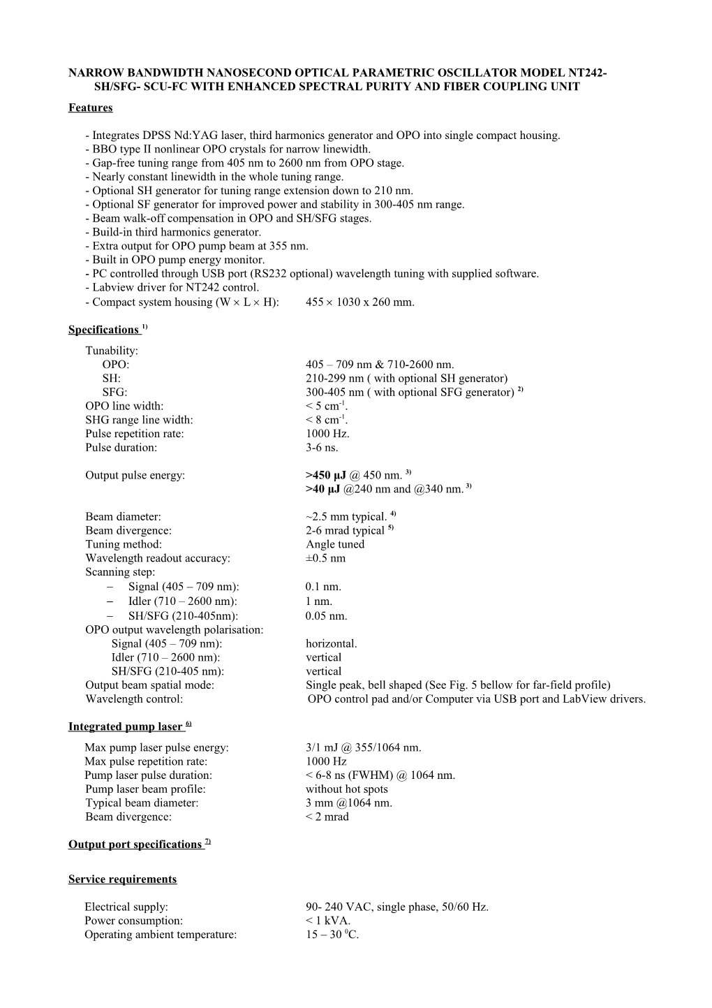 NT242-SH SFG SCU+Attn/Fiber