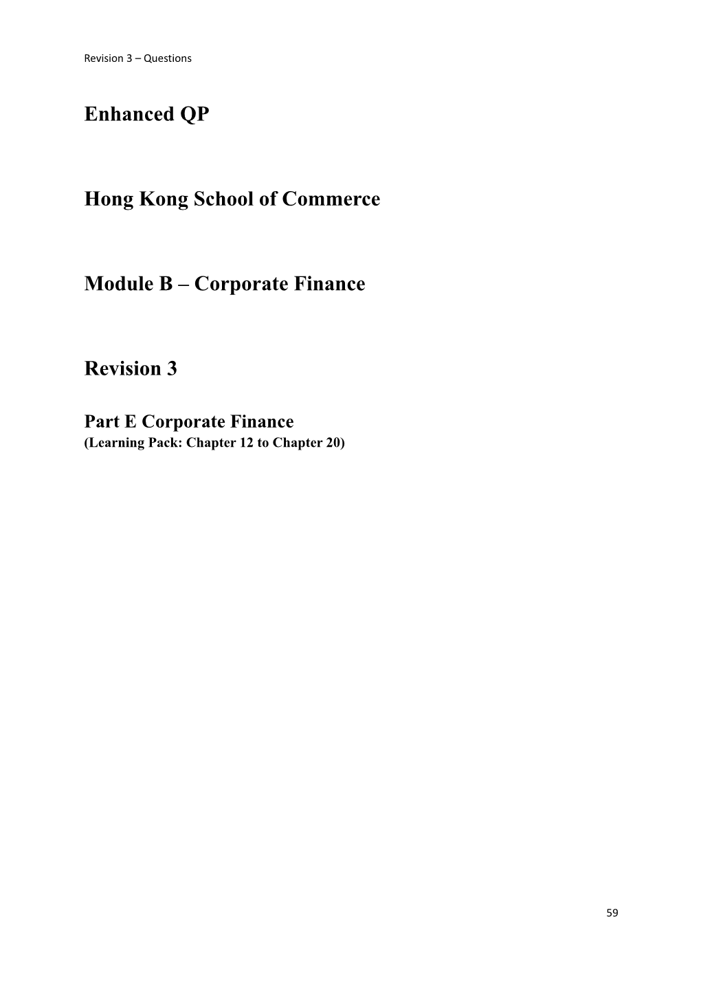 Hong Kong School of Commerce s1