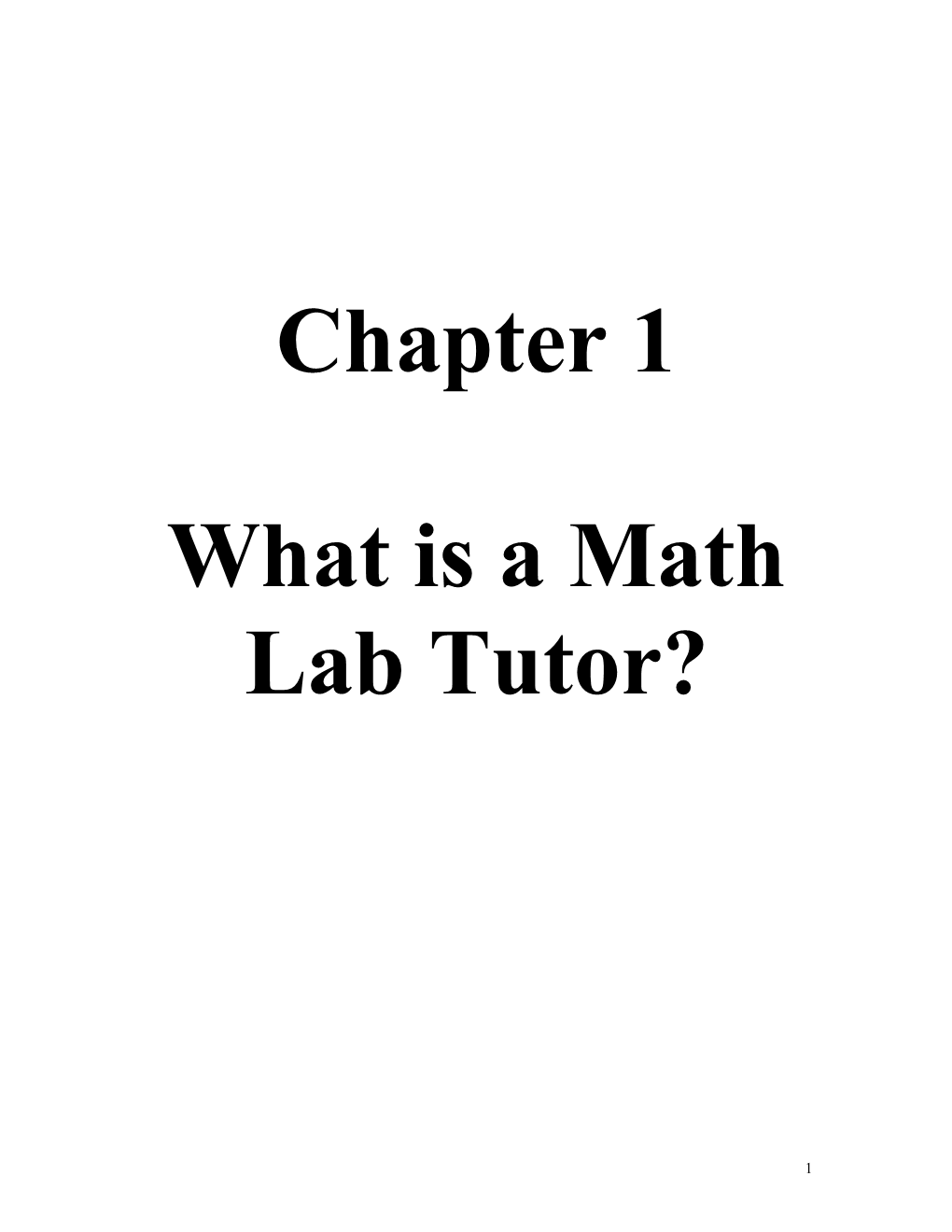 What Is a Math Lab Tutor?