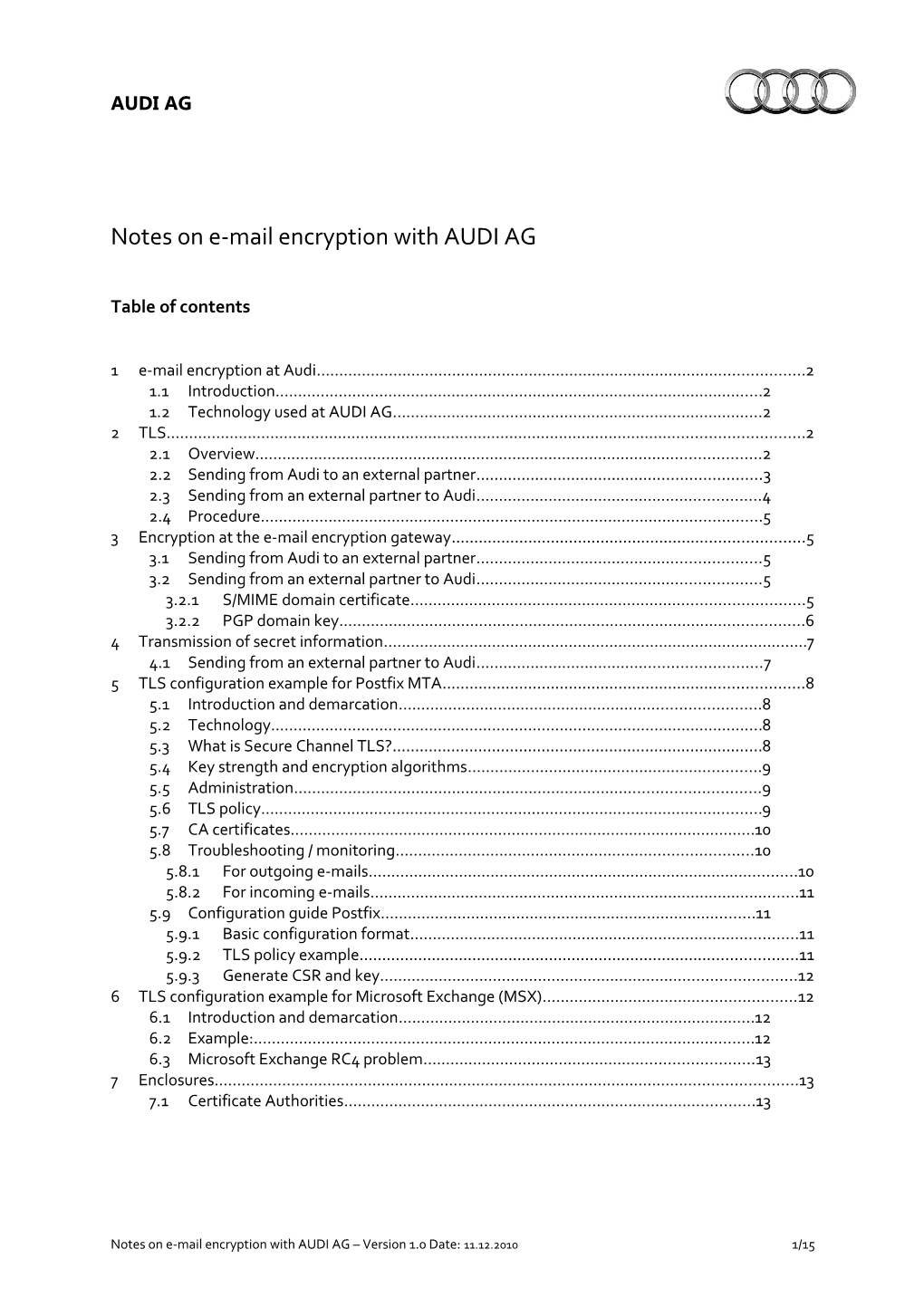 Kurzanleitung Für Das Outlook Addin Audi E-Mail Klassifizierung