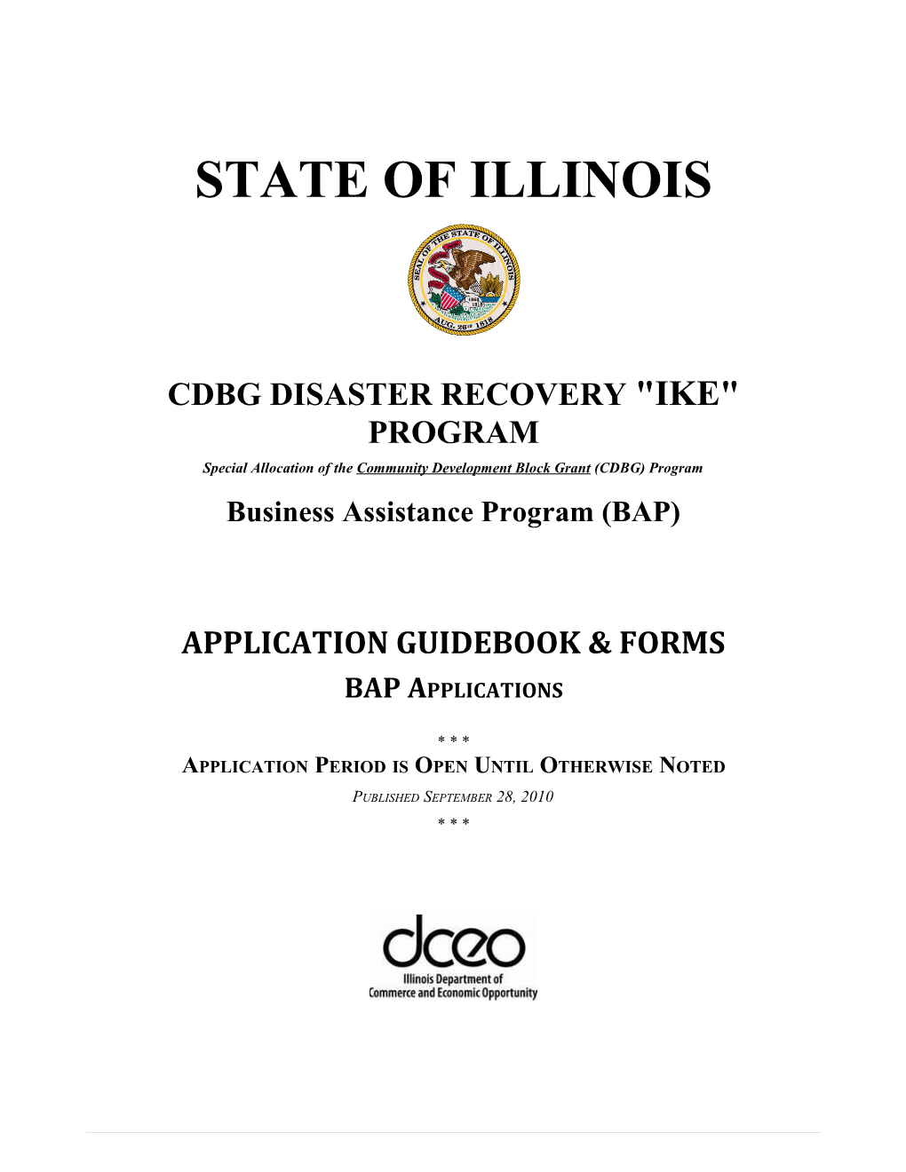 Cdbg Disaster Recovery Ike Program