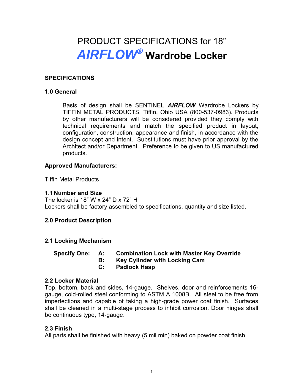 Air-Flow Locker