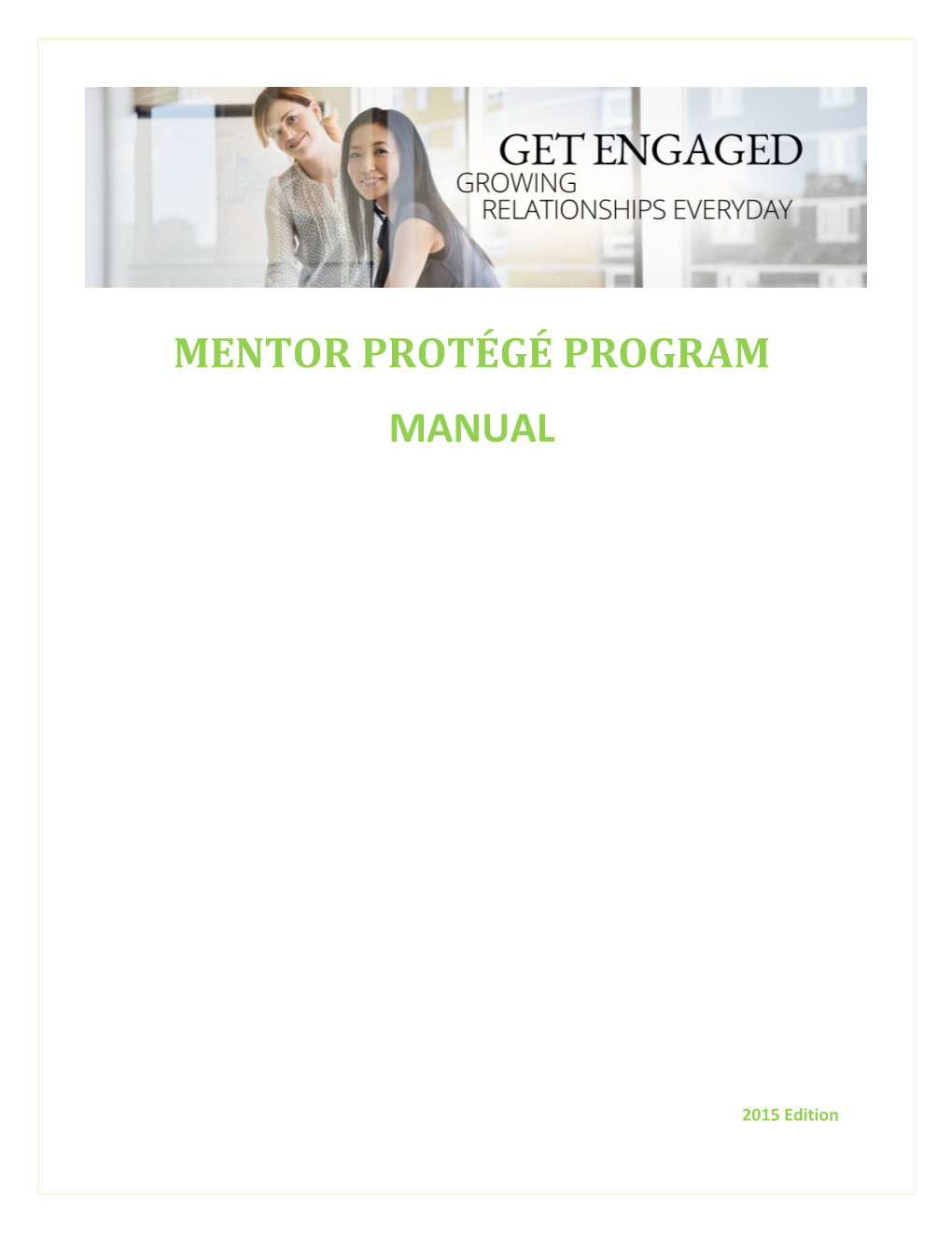 Mentor Protégé Program