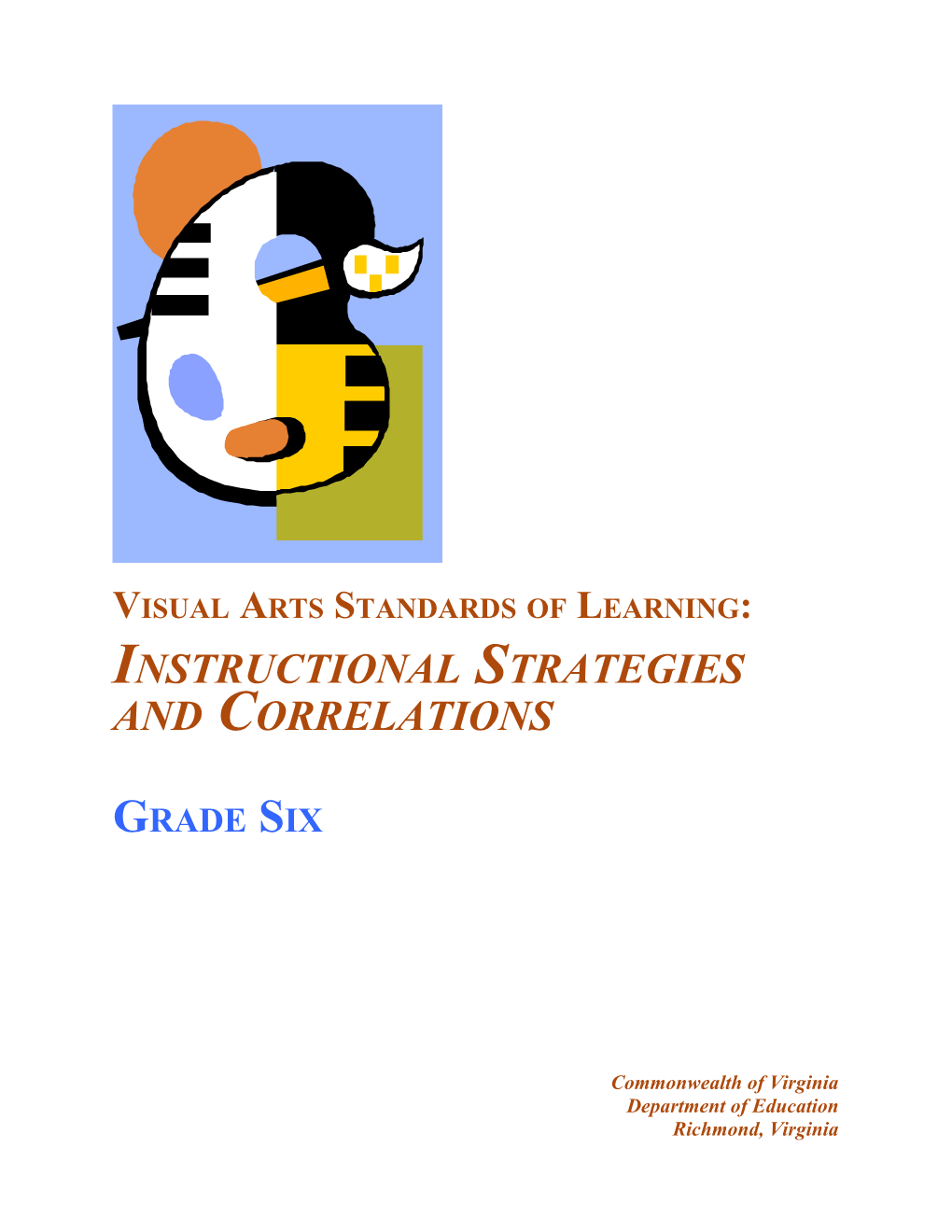 Visual Arts SOL Instructional Strategies