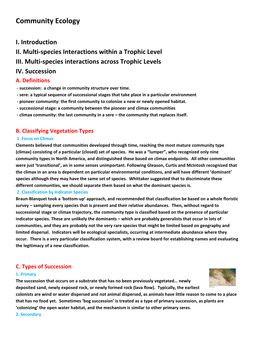 II. Multi-Species Interactions Within a Trophic Level