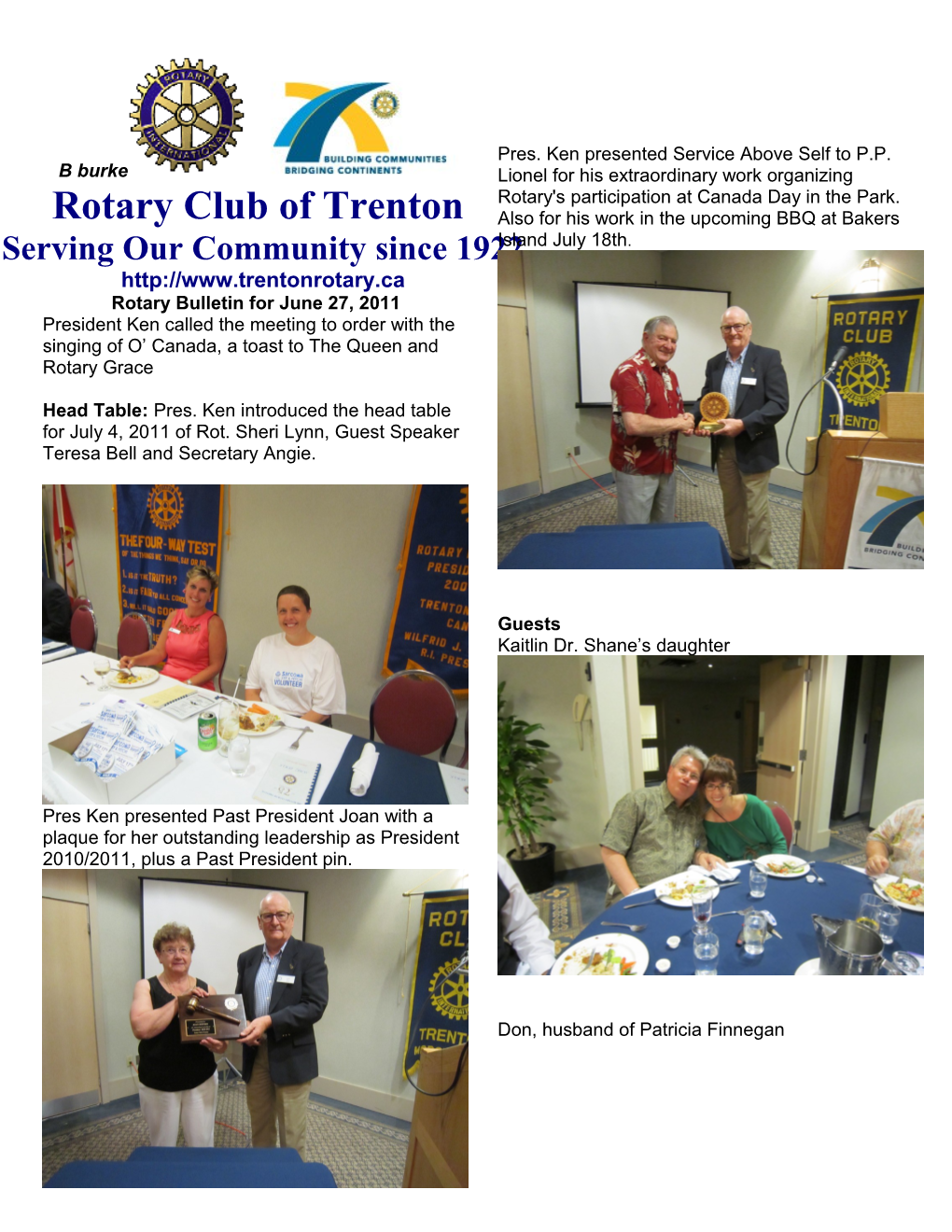 Rotary Bulletin for June 7, 2004 s2