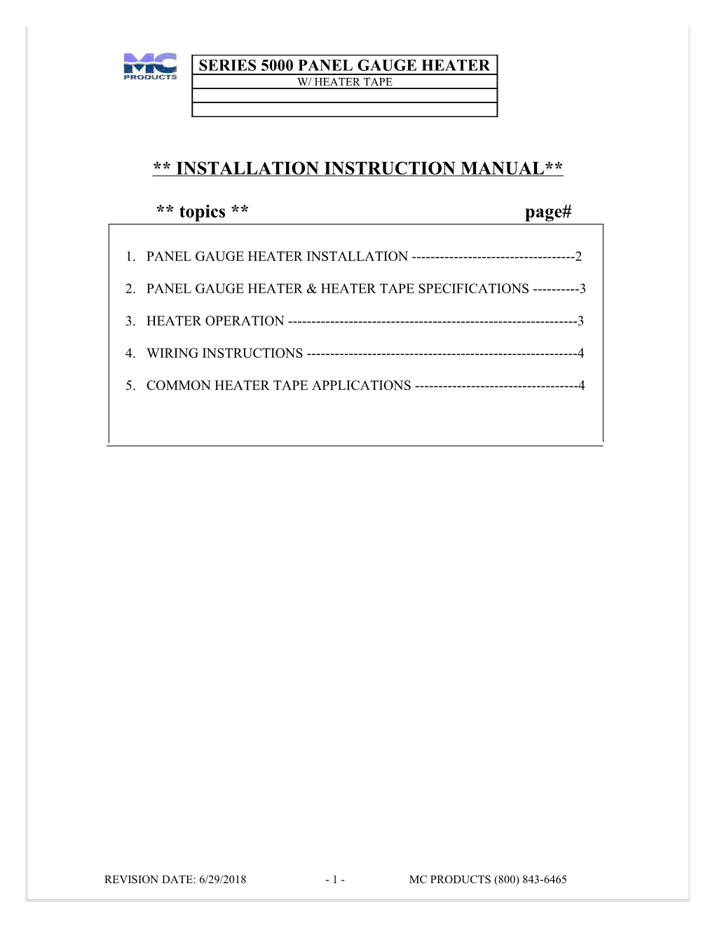 Installation Instruction Manual s1