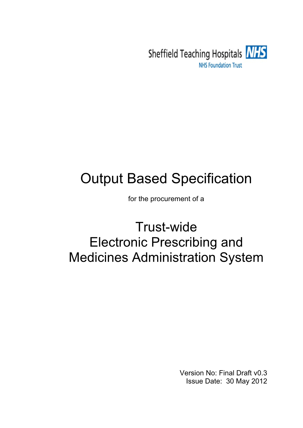Electronic Prescribing and Medicines Administration System