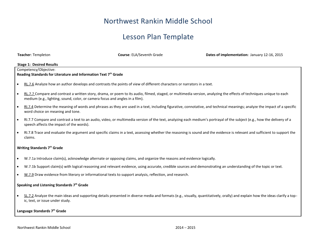 Northwest Rankin Middle School