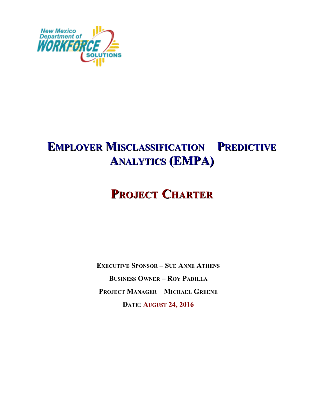Employer Misclassification Predictive Analytics (EMPA)