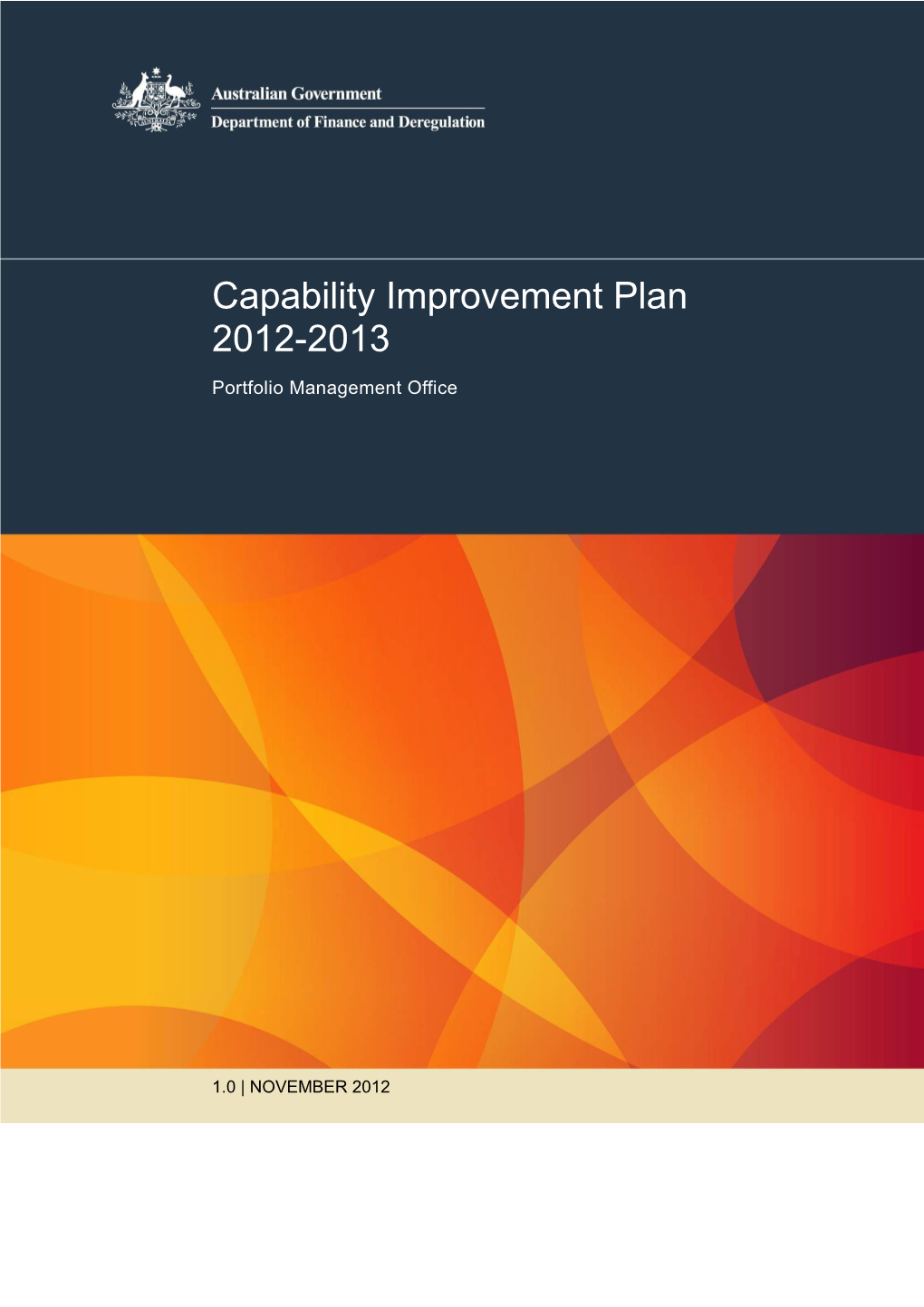 Capability Improvement Plan 2012-2013
