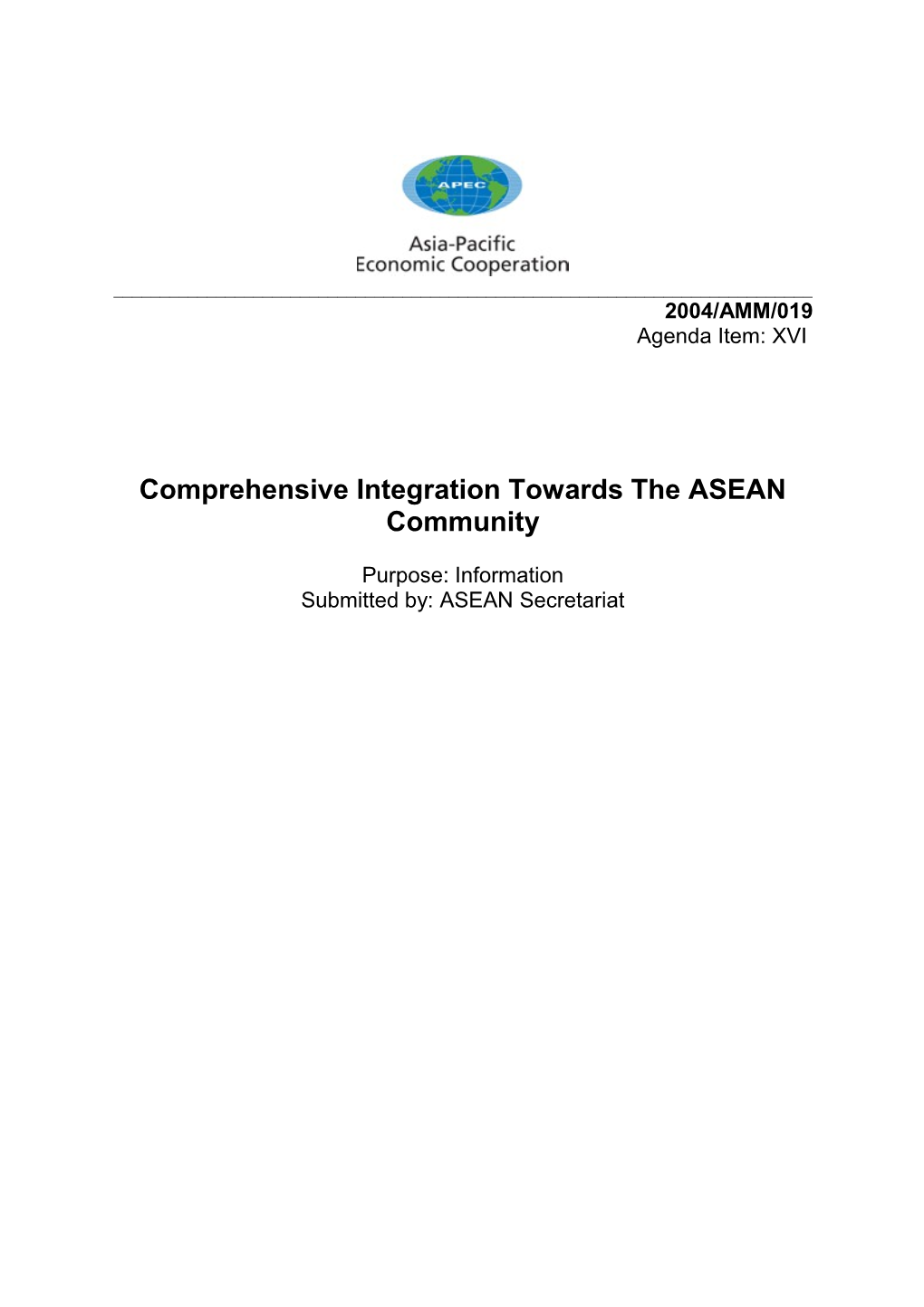 Towards an Asean Single Market and Single Investment Destination