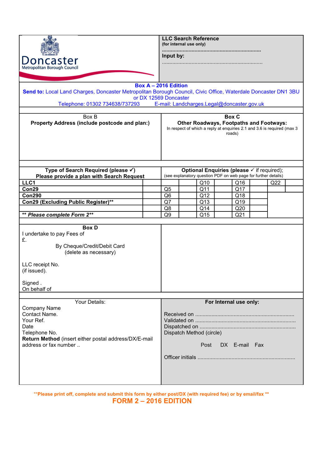 LLC Search Reference