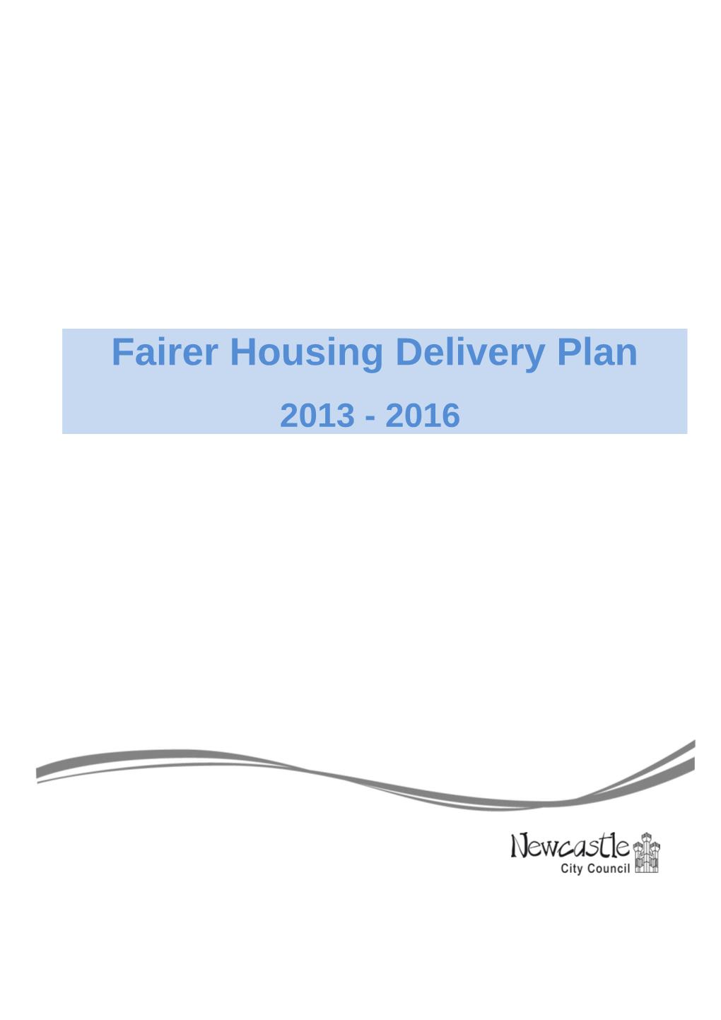 Fairer Housing Delivery Plan