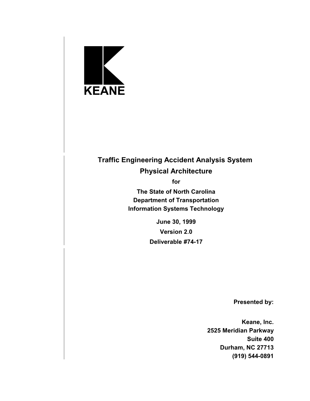Traffic Engineering Accident Analysis System