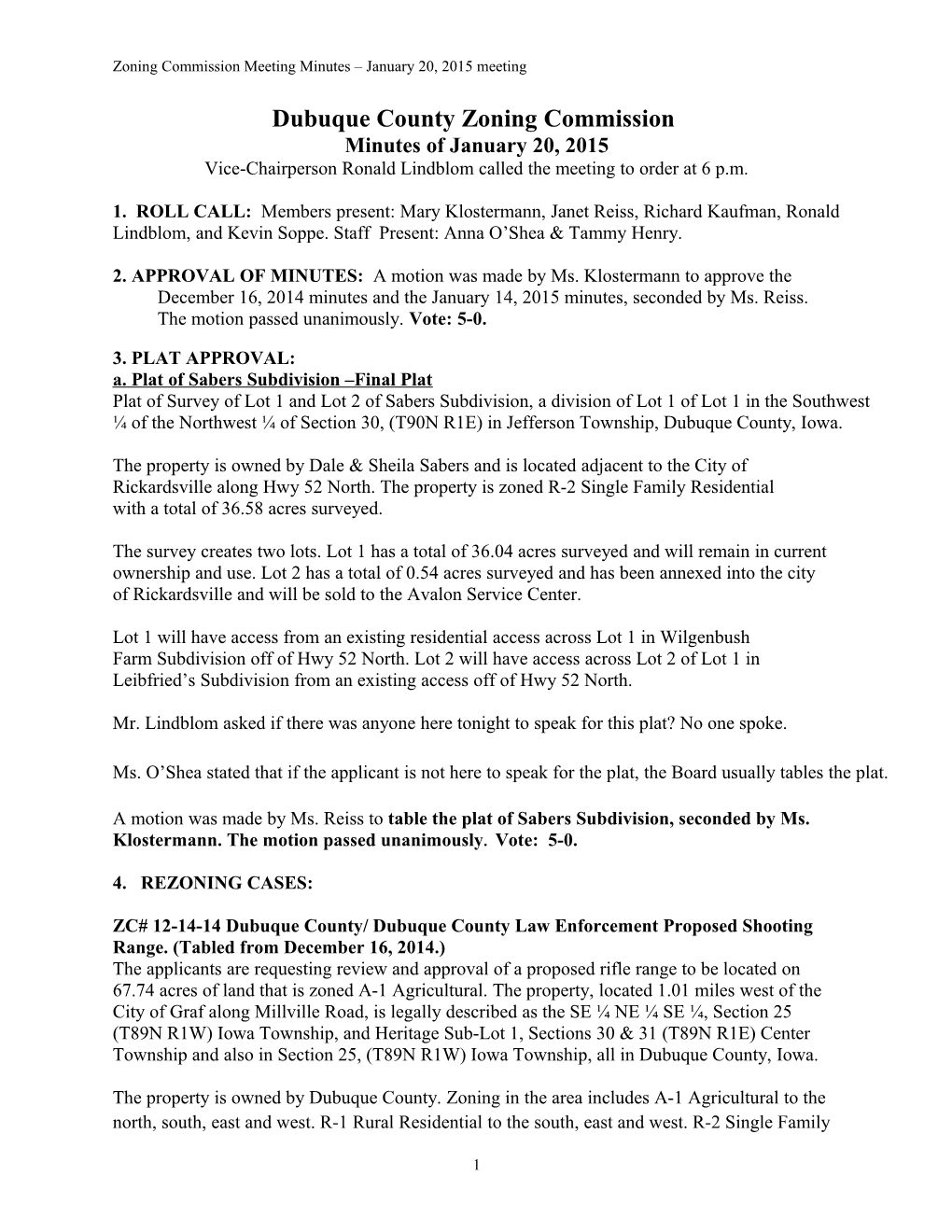 Dubuque County Board of Adjustment s4