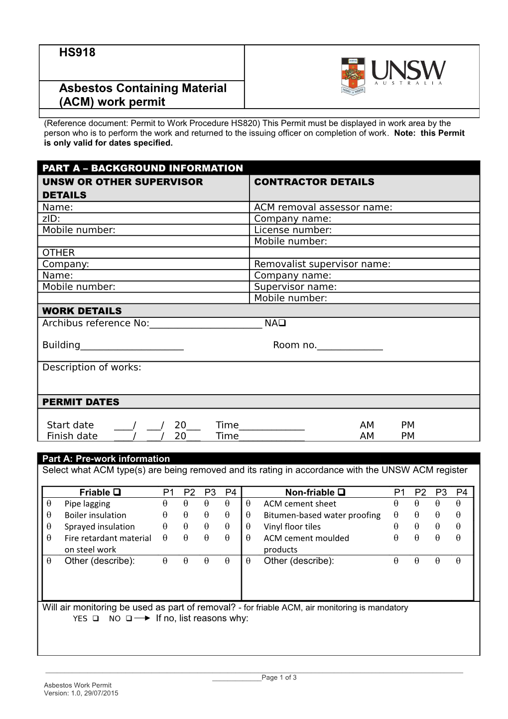 Proposal for Exempt Dealing