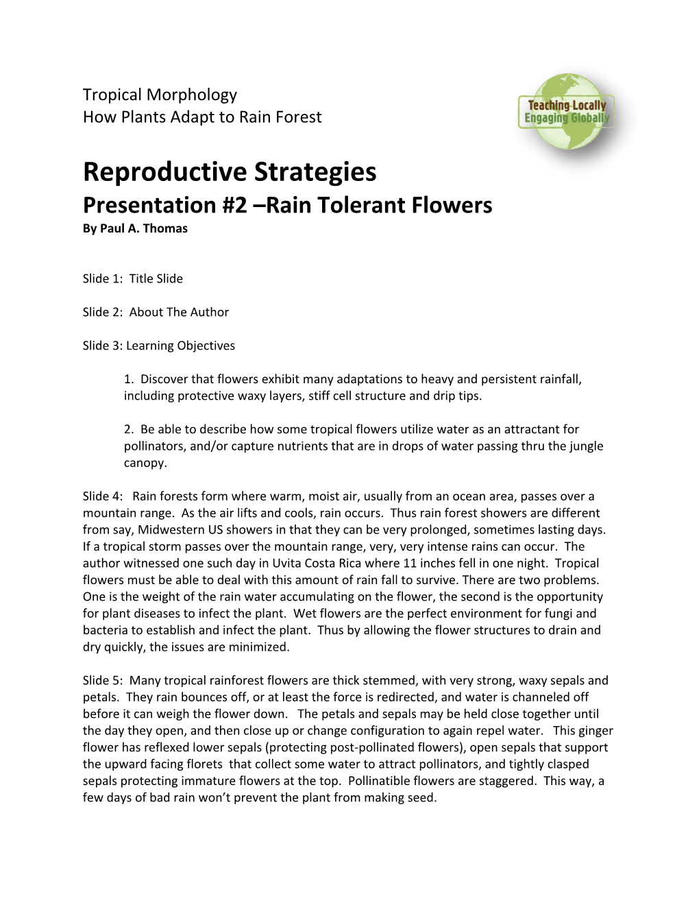How Plants Adapt to Rain Forest s1