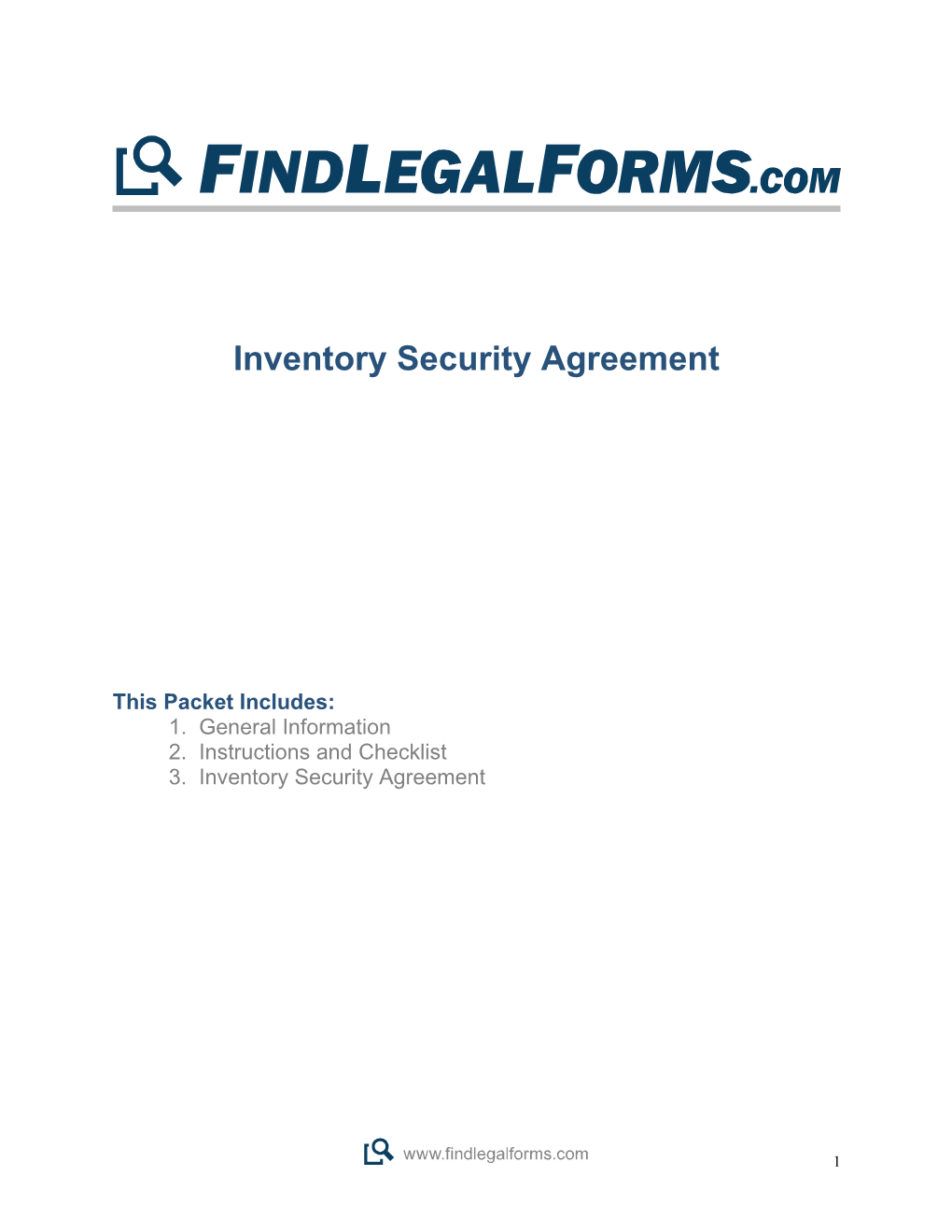 Inventory Security Agreement