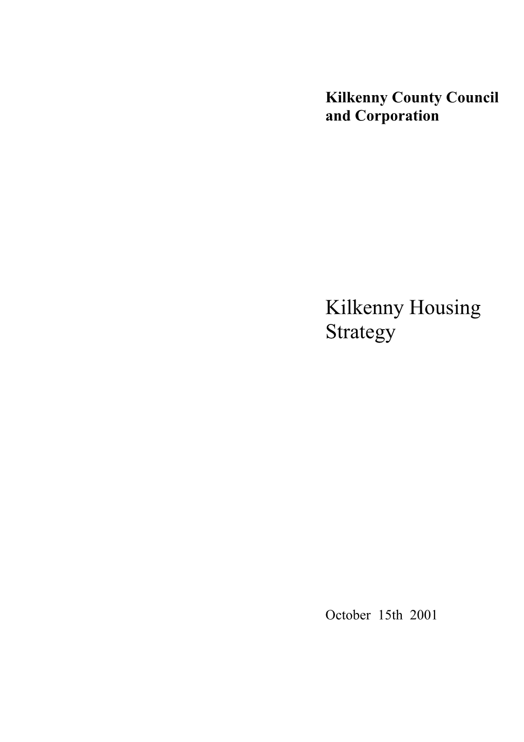 Kilkenny County Council and Corporation