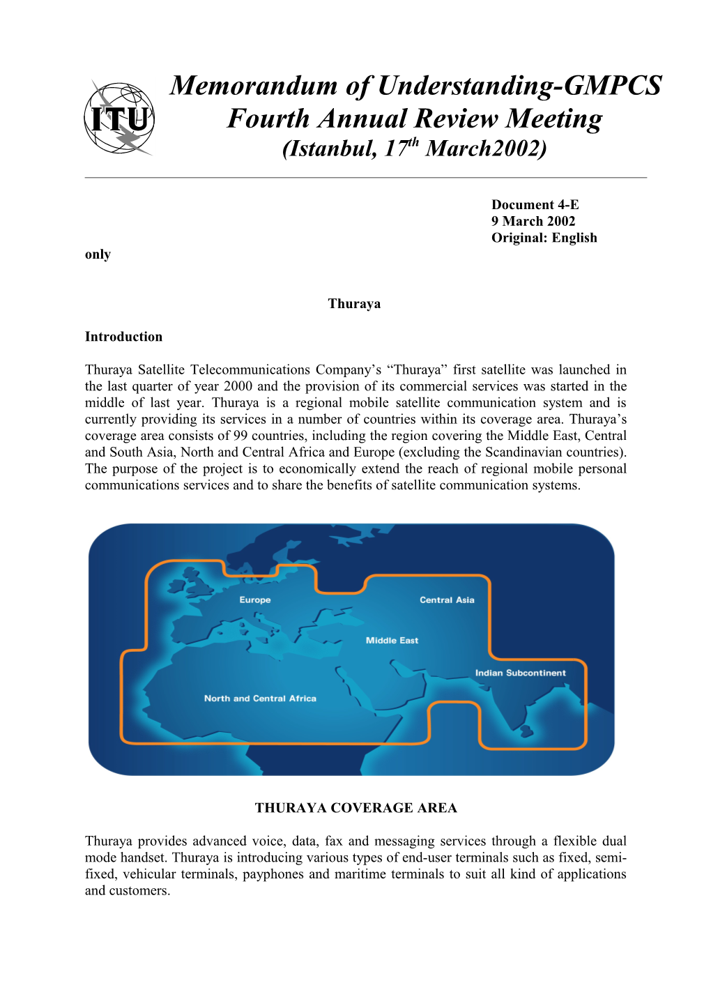 Thuraya (Information Doc. 4-E)