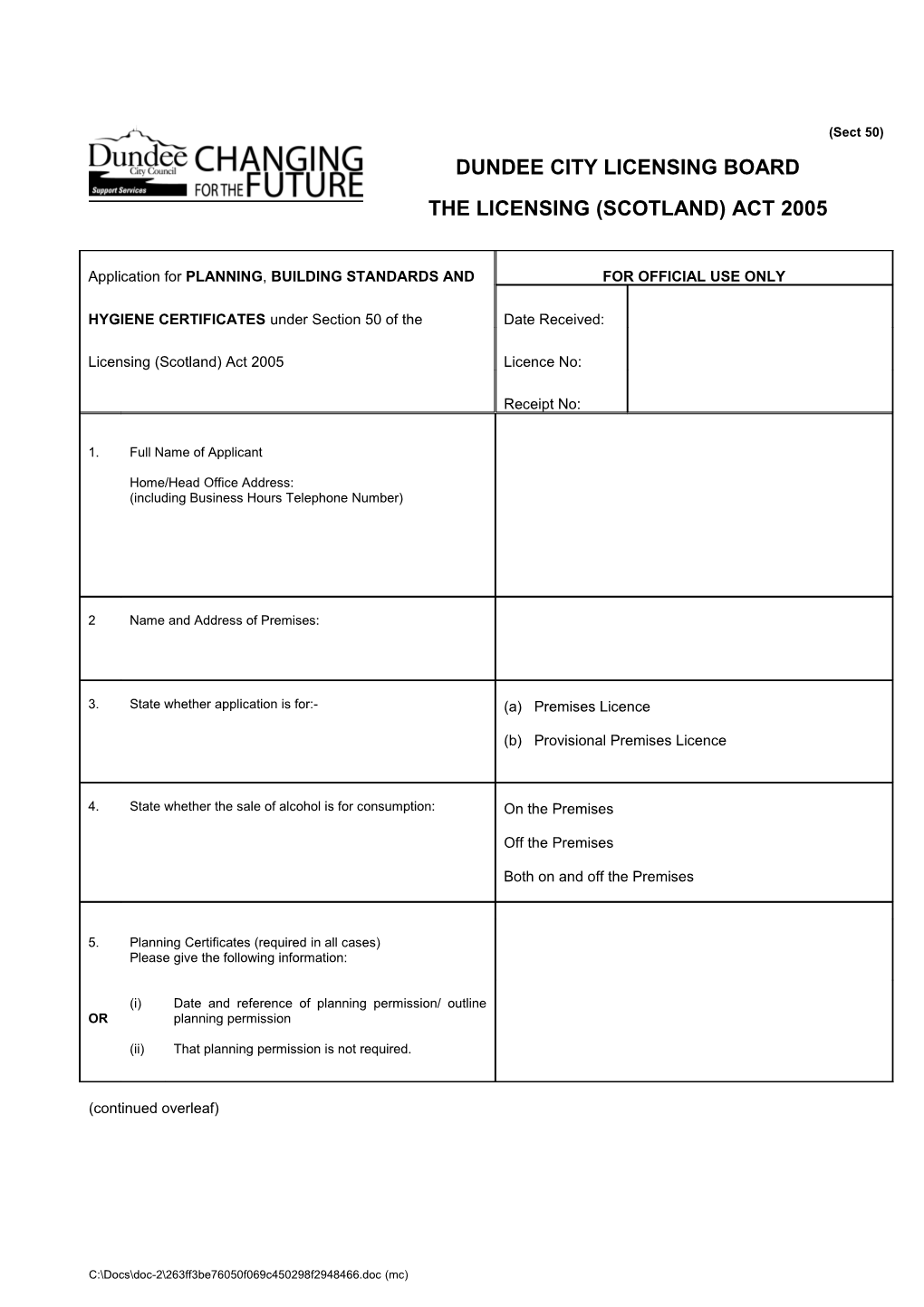 Data Protection Act 1998 - Your Personal Data