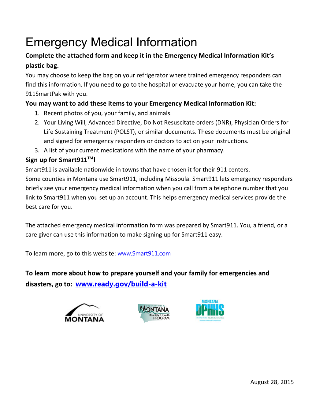Emergency Medical Information