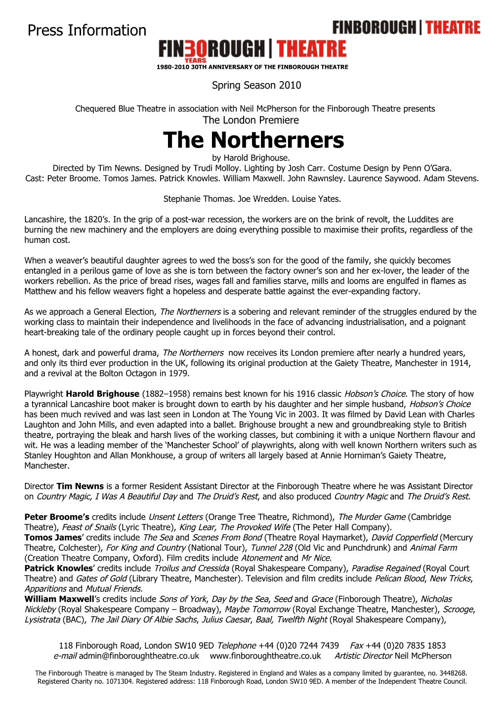 Press the Northerners