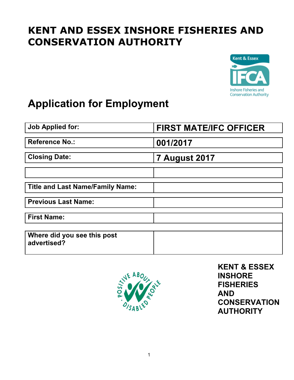Kent and Essex Inshore Fisheries and Conservation Authority