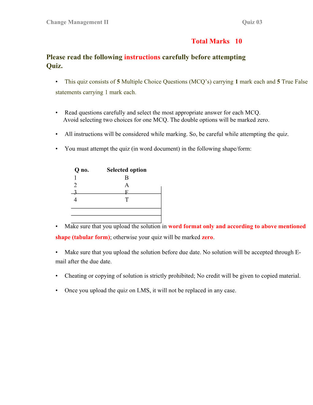 Change Management Quiz 02