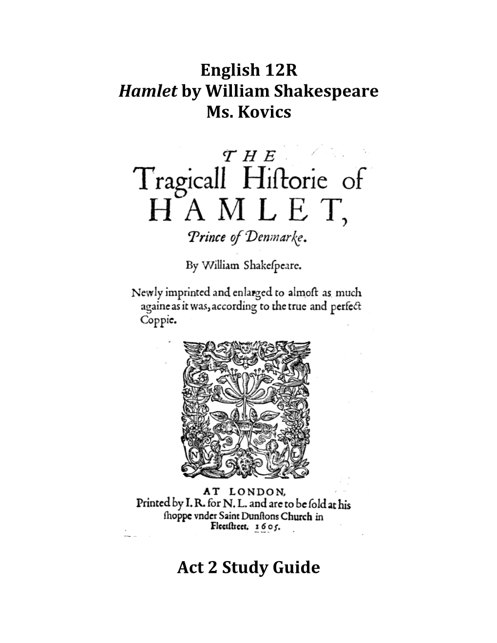 Hamlet by William Shakespeare