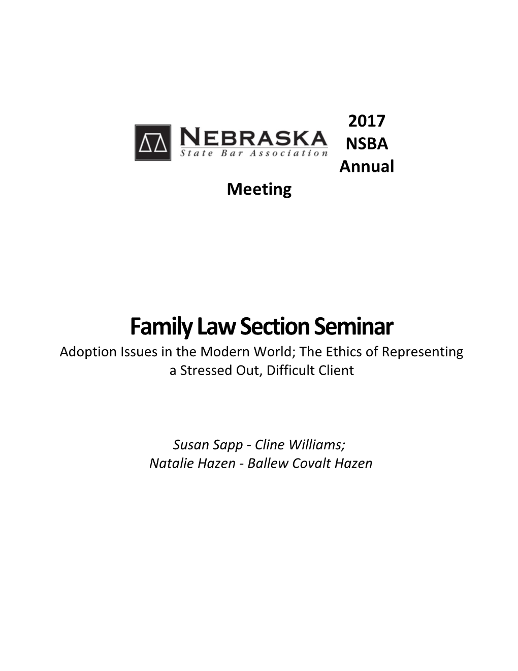 Understanding Adoption Procedures in Nebraska - Manual (1303198)