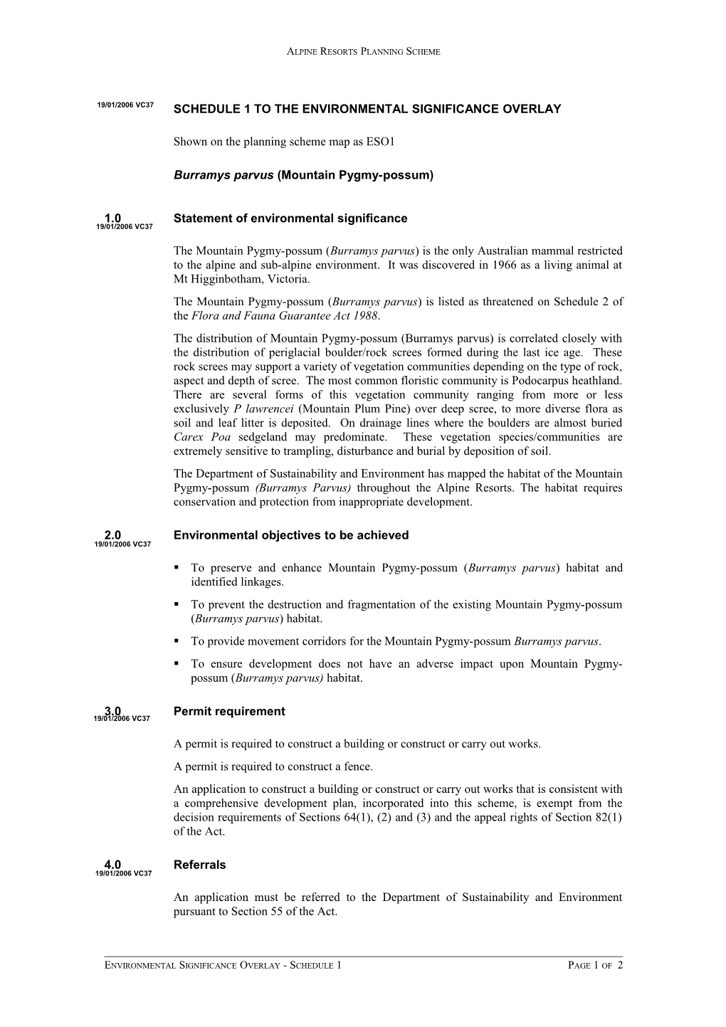 Alpine Resorts Planning Scheme