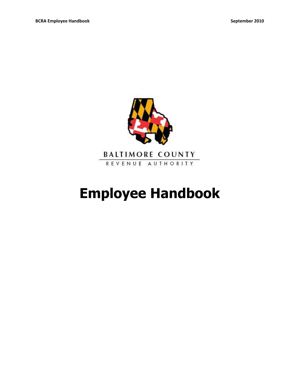 BCRA Employee Handbook September 2010