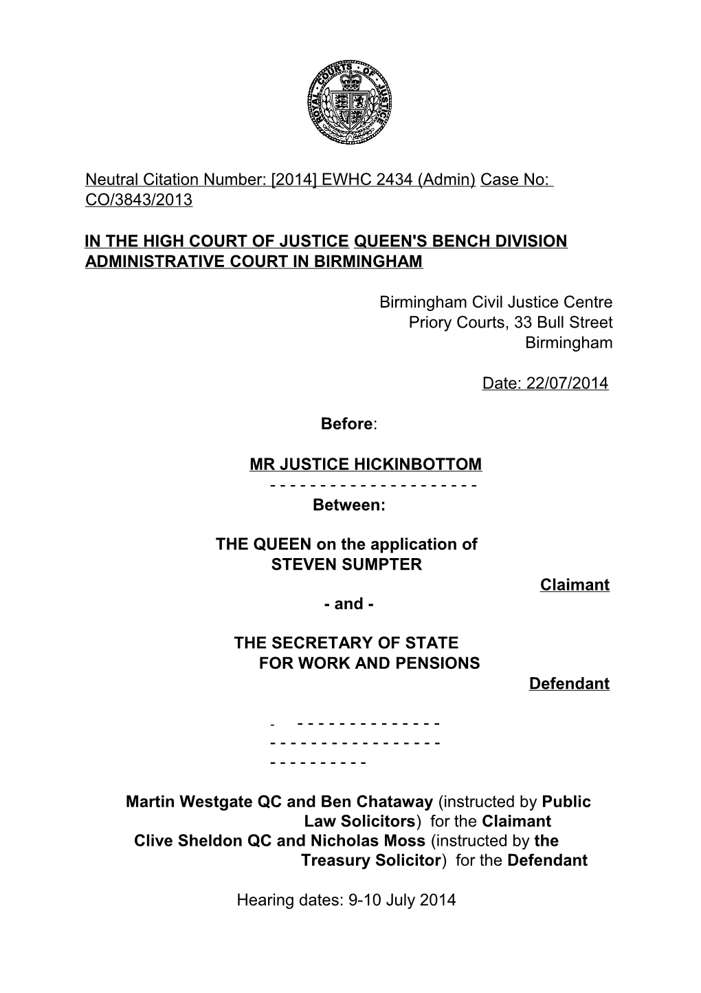 High Court Judgment Template s9