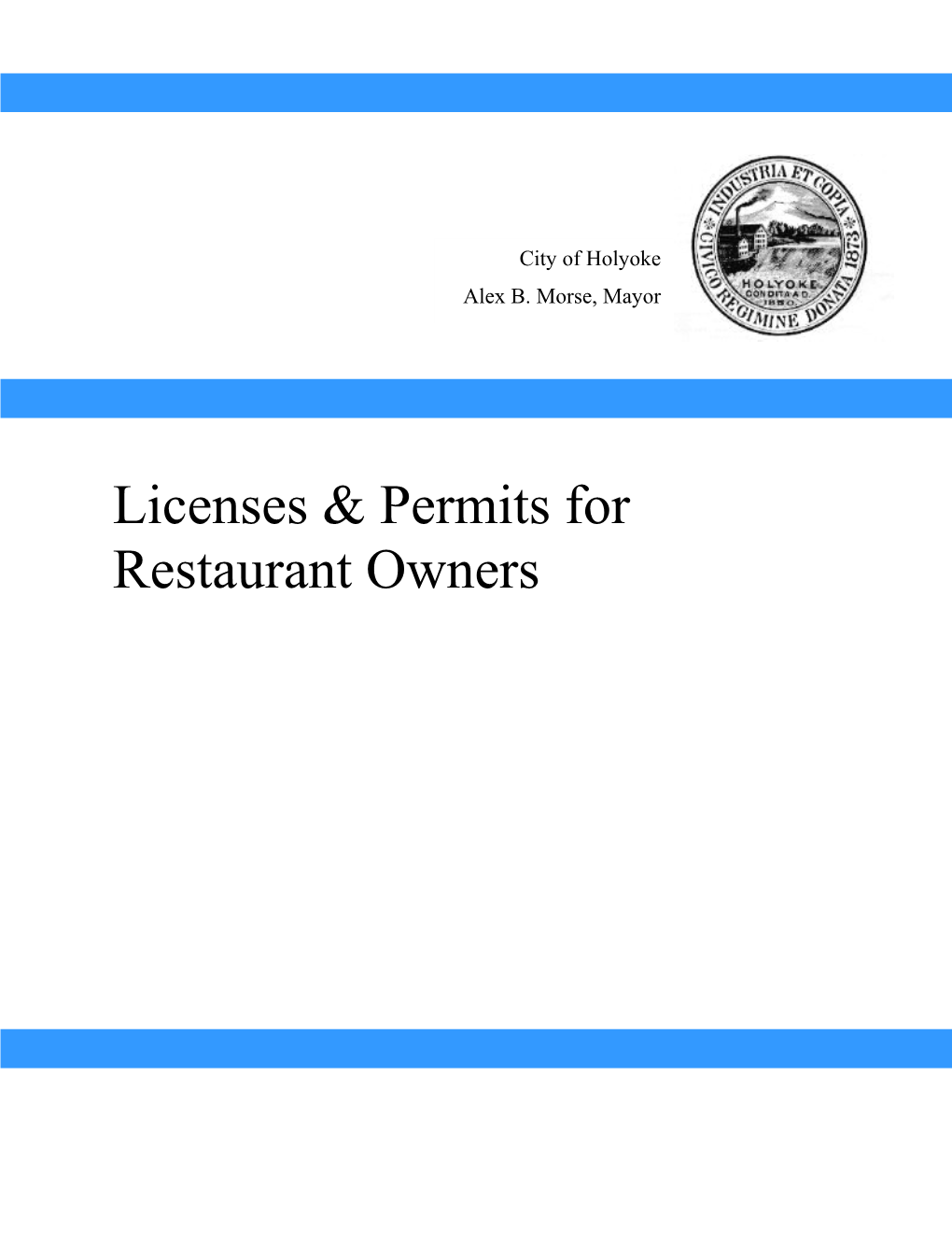 Licenses & Permits for Restaurant Owners