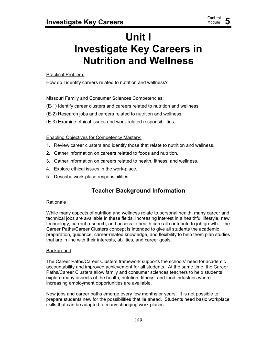 Investigate Key Careers In