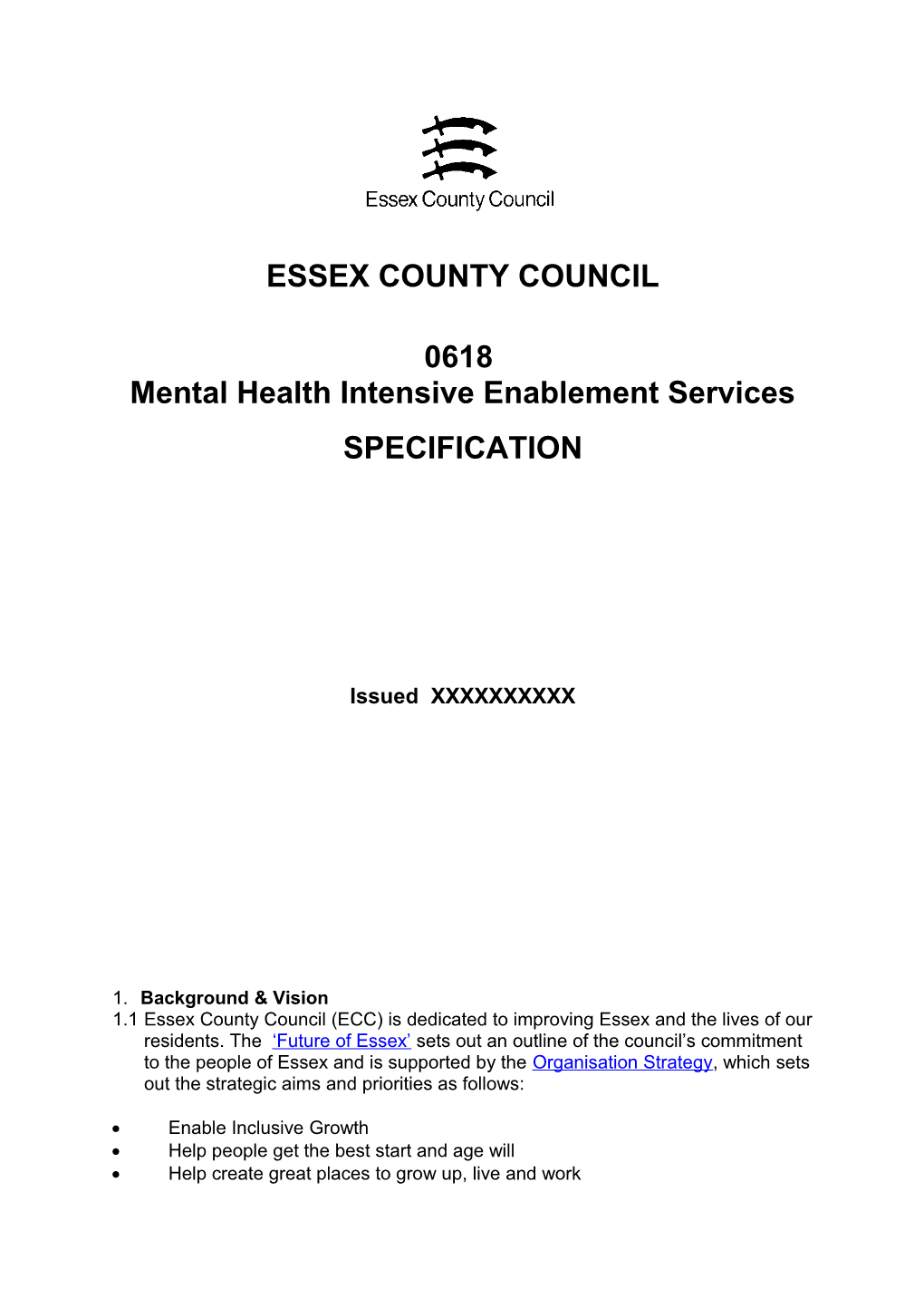 Mental Health Intensive Enablement Services