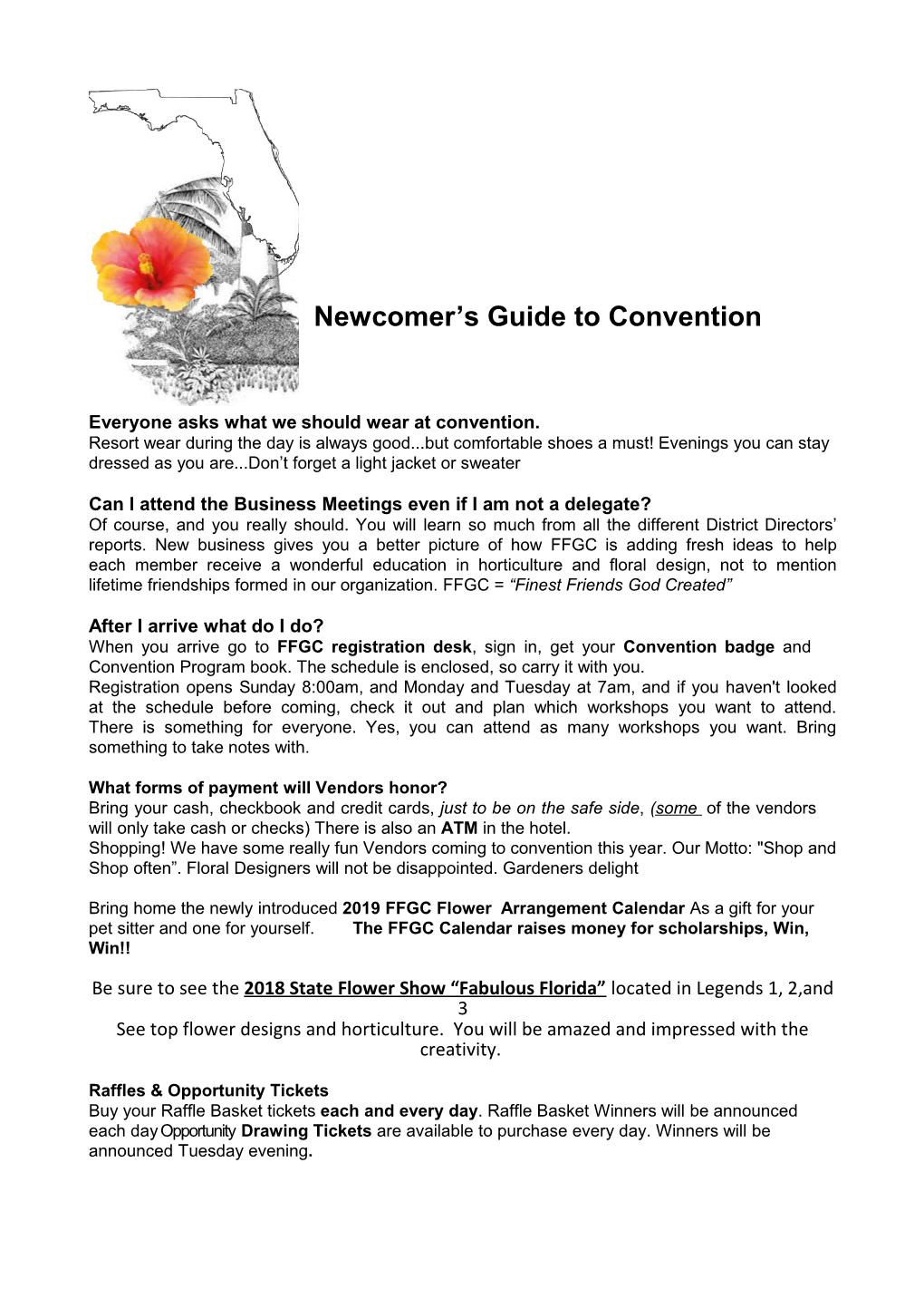 Newcomer S Guide to Convention