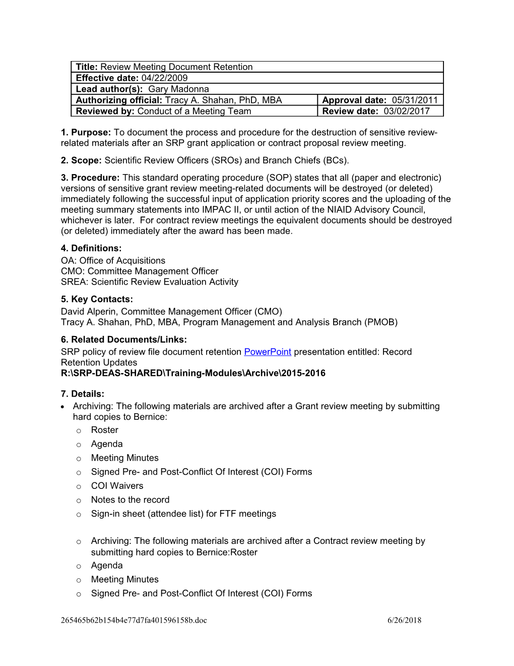 Title: Preparation and Approval Process for New Standard Operating Procedures (Sops)