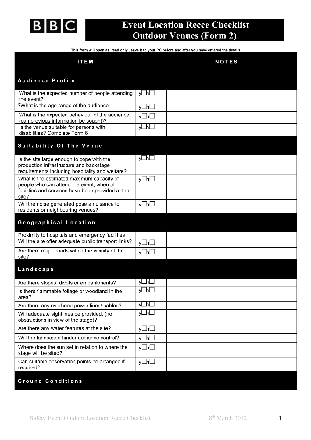 This Form Will Open As Read Only , Save It to Your PC Before and After You Have Entered