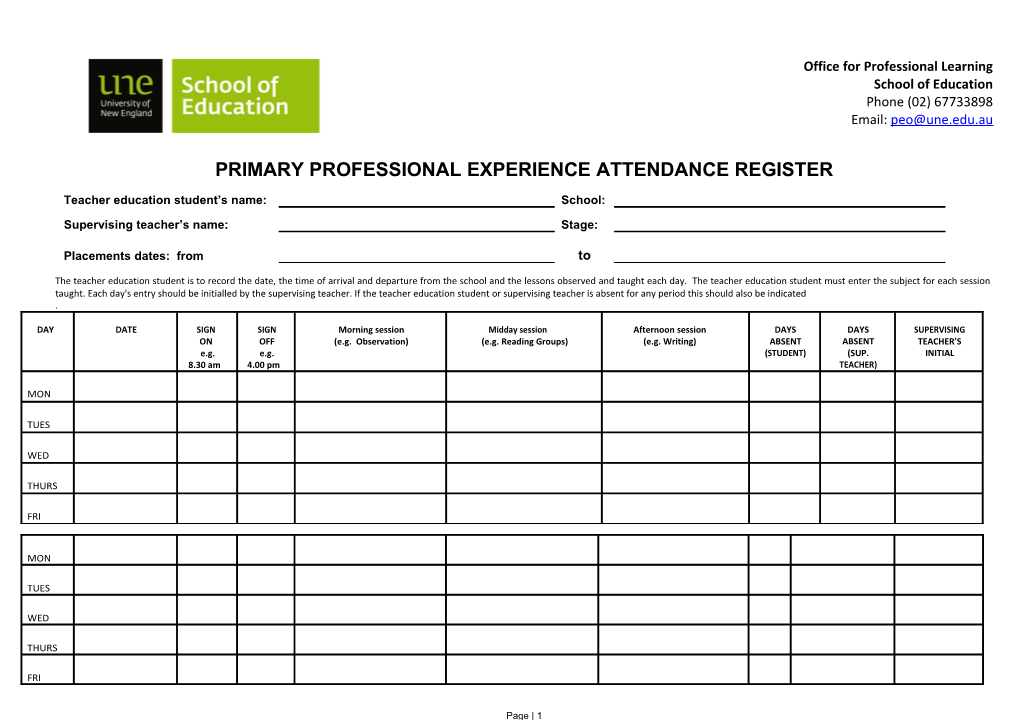 Office for Professional Learning