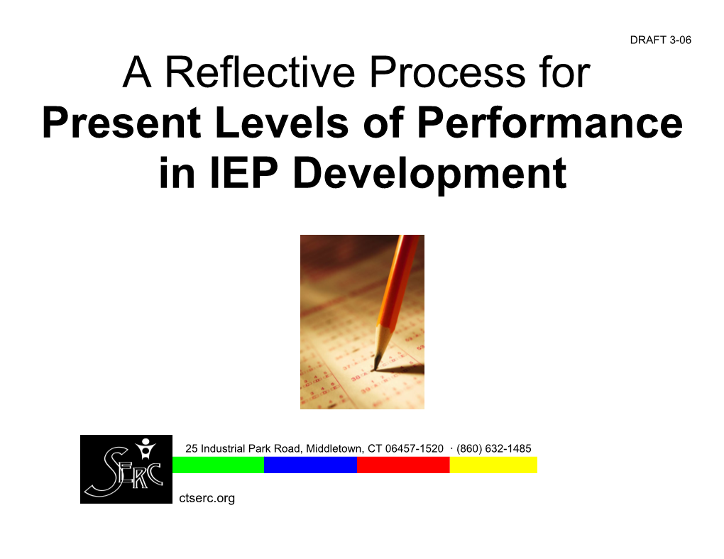 Reflection Process for IEP Goals & Objectives s1