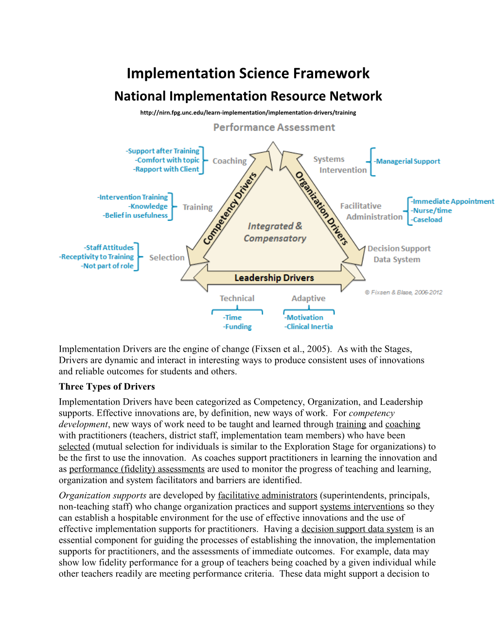 National Implementation Resource Network