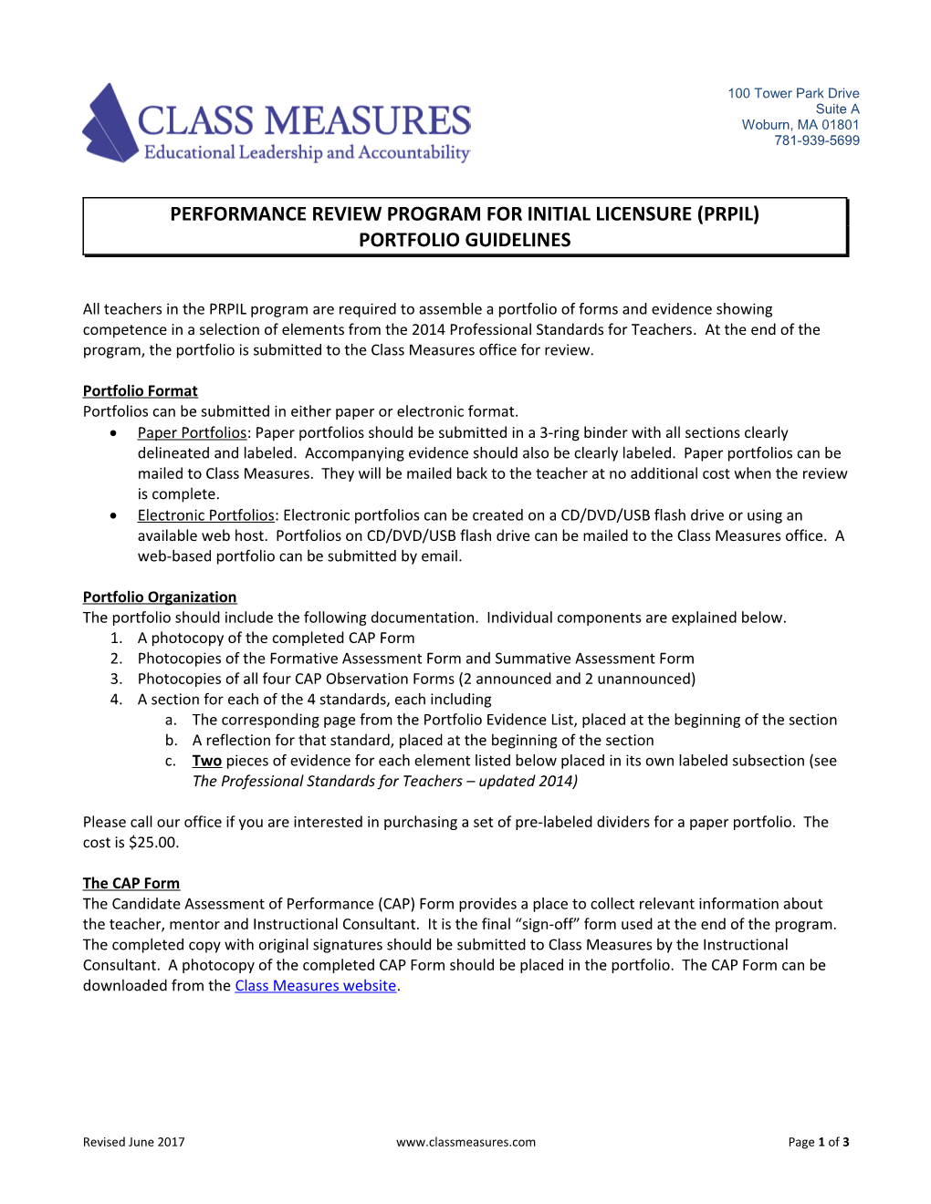 Performance Review Program for Initial Licensure (Prpil)